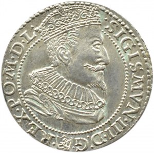 Sigismund III Vasa, sixpence 1596, Malbork