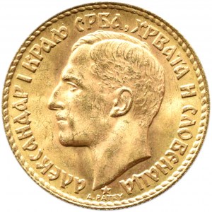 Yugoslavia, Alexander I, 20 dinars 1925, Paris, RARE