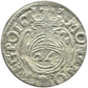Sigismund III Vasa, half horn 1627 Half-horse in an ornamental shield, Bydgoszcz