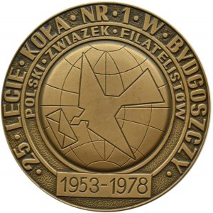 Poland, Medal Philatelic Exhibition - 25th anniversary of circle no. 1 in Bydgoszcz, 1978, Warsaw Mint