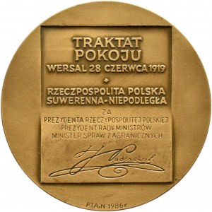 Polsko, Ignacy Jan Paderewski - Versailleská smlouva (1860-1941), PTAiN 1986