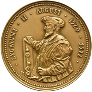Polen, Medaille Zygmunt August - Union von Lublin 1.V.1569, Münze Warschau