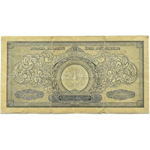 Polska, II RP, 250000 marek 1923, seria CO, numeracja szeroka
