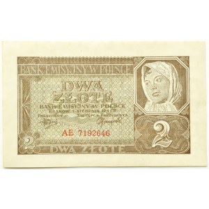 Polsko, Generální vláda, 2 zloté 1941, série AE, Krakov