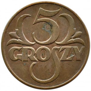 Poľsko, Druhá republika, 5 groszy 1936, Varšava