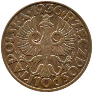 Poland, Second Republic, 5 groszy 1936, Warsaw