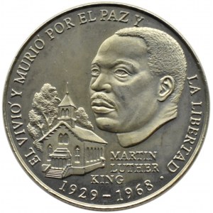 Panama, M. L. King, 1 balboa 1988, Philadelphia, rarer coin type