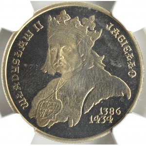 Polska, PRL, Wł. Jagiełło, 500 złotych 1989, Warszawa, NGC PF MS67 CAMEO