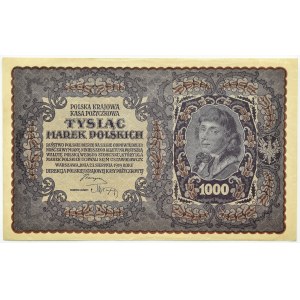 Poľsko, Druhá republika, 1000 mariek 1919, II. séria BJ - typ 4, Varšava