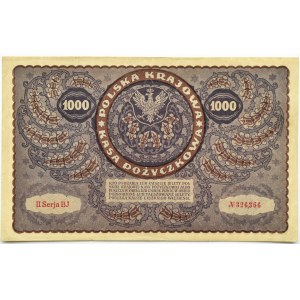 Polen, Zweite Republik, 1000 Mark 1919, II Serie BJ - Typ 4, Warschau