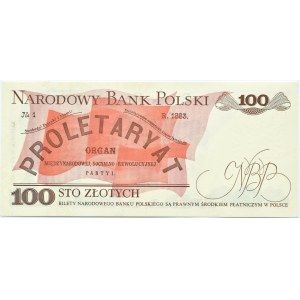 Polen, PRL, L. Waryński, 100 Zloty 1982, HM-Serie, Warschau, UNC