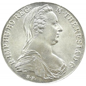 Rakousko, Marie Terezie, tolar 1780, nová ražba, UNC