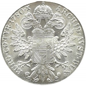 Rakousko, Marie Terezie, tolar 1780, nová ražba, UNC