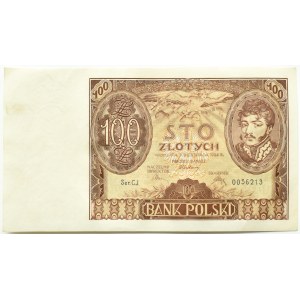 Poľsko, Druhá poľská republika, 100 zlotých 1934, séria CJ, Varšava, UNC