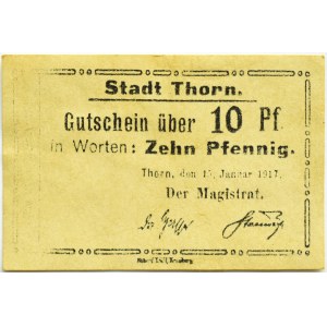 Thorn/Torun, 10 pfennig 1917