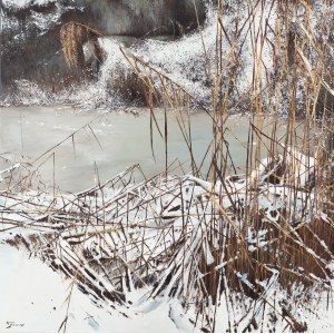 Konrad Hamada (b. 1981, Cracow), By the Frozen Pond, 2020