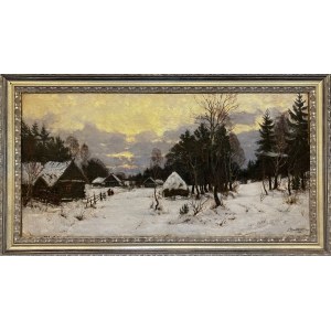 Stefan DOMARADZKI (1897 - 1983), The village in winter (1941)