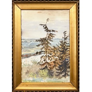 Stanislaw DYBOWSKI (1895 - 1956), Landscape with Pines