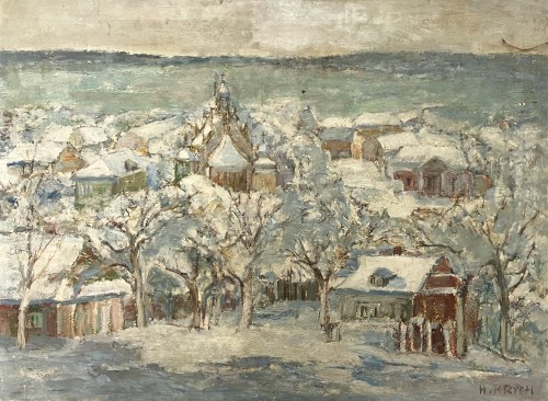 Henryk KRYCH (1905-1980), Wieś zimą