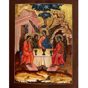 Icon, Holy Trinity (Russia, 19th century).