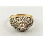 Ring with leucosapphire mid-20th century 585/1000 pr. gold