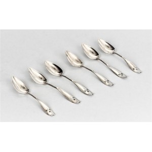 Set of 6 teaspoons, Netherlands 1880s.