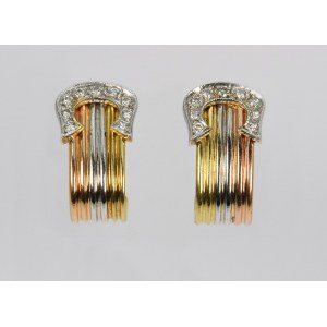 Earrings with diamonds