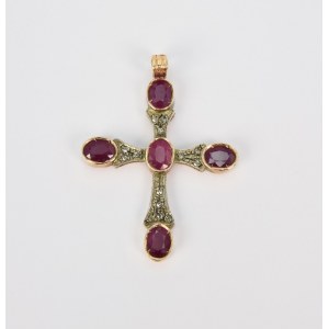 Cross with rubies