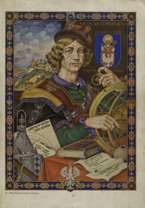 MIERZWA, Stefan Paweł - Nicholas Copernicus, 1543-1943 / by Stephen P. Mizwa. New York 1943...