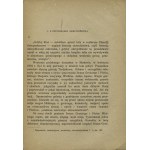ZDZIECHOWSKI, Marian - O okrucieństwie. Kraków 1928, nakł. Krakowskiej Spółki Wydawniczej. 21 cm, s. 60, [1]...