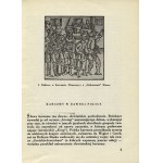 CHRZANOWSKI, Tadeusz - Karczmy i zajazdy polskie. Warsaw 1958, Arkady. 18 cm, pp. 81, [2], illustr...