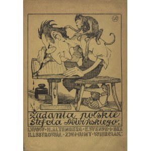 NOWIŃSKI, Stefan Marian - Zadania polskie Stefcia Nowińskiego / ilustr. Zygmunt Wierciak. Lwów [1920], H...