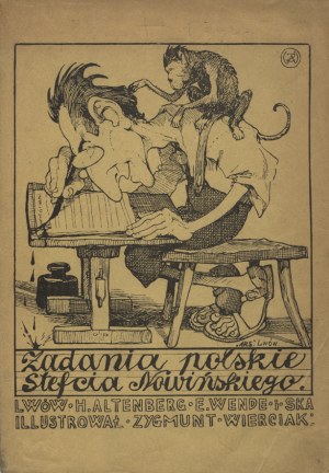 NOWIŃSKI, Stefan Marian - Zadania polskie Stefcia Nowińskiego / ilustr. Zygmunt Wierciak. Lwów [1920], H...