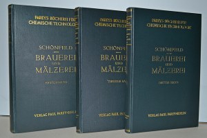 [BROWARNICTWO] Schönfeld, Franz - Handbuch der Brauerei und Mälzerei. Bd 1...