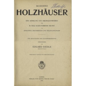 [HOLZBAU] Siedle, Eduard - Moderne Holzhäuser ...
