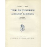 TUWIM, Julian - Polish drinking dictionary and Bacchic anthology. Illustrated by Feliks Topolski. Warsaw 1959...
