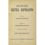 GRABOWSKI, Antoni - Słownik języka Esperanto = Granda vortaro pola-esperanta. Cz. 1, Polnisch-Esperanto. Teil 2...