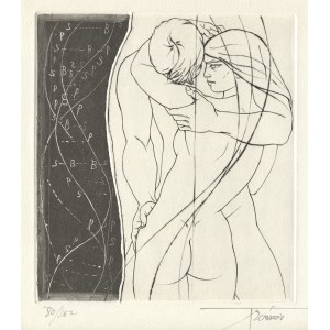 LE LIVRE d'Eros : 100 gravures, monotypes et gouaches de P. Y. Trémois : poemes de Conon de Bethune [et al.] ...
