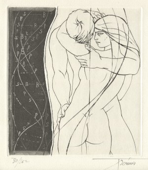 LE LIVRE d’Eros : 100 gravures, monotypes et gouaches de P. Y. Trémois : poemes de Conon de Bethune [et al.] ...