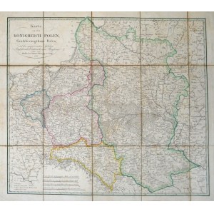 ZBIÓR map Karola Borkowskiego (1802-1865) [POLSKA] Karte von dem Königreich Polen, Grossherzogthum Posen...