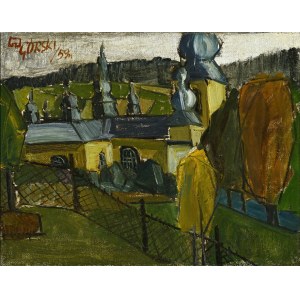 GÓRSKI, Stefan (1932-2008) - Krynica ; 1959. oil on canvas 61x47.5 cm, signed and dated p.g. : Górski / 59 r....