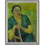RAFIŃSKI, Kazimierz Zenon (1903-1981) - Porträt einer Frau ; 1977. Öl auf Platte 66x49 cm, signiert p. d. RAF 77...