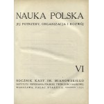 NAUKA Polska : jej potrzeby, organizacja i rozwój : rocznik Kasy im...