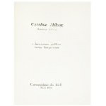 Stasys Eidrigevicius, Künstlerischer Verlag: Neun Gedichte von Czeslaw Milosz/Stasys Eidrigevicius, 1988