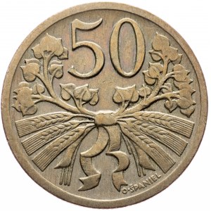 Czechoslovakia, 50 Haler 1925