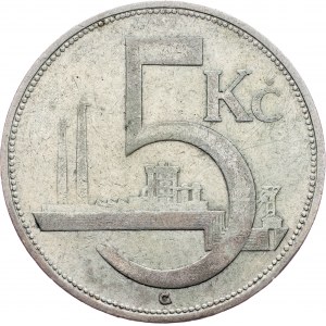 Czechoslovakia, 5 Korun 1929