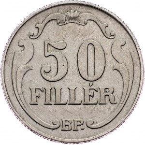 Hungary, 50 Fillér 1939, BP