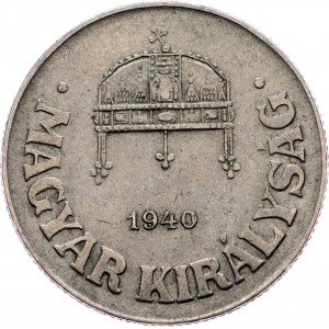 Hungary, 50 Fillér 1940, BP