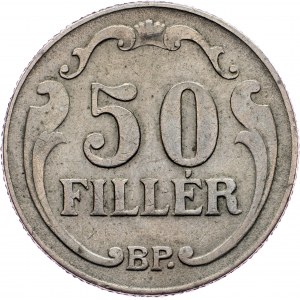 Hungary, 50 Fillér 1940, BP