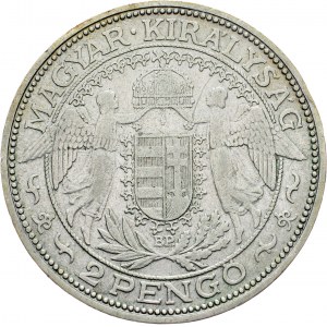 Hungary, 2 Pengo 1929, BP